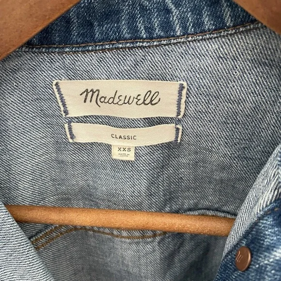 Madewell Denim Jacket Women's Size XXS - Picture 3 of 7